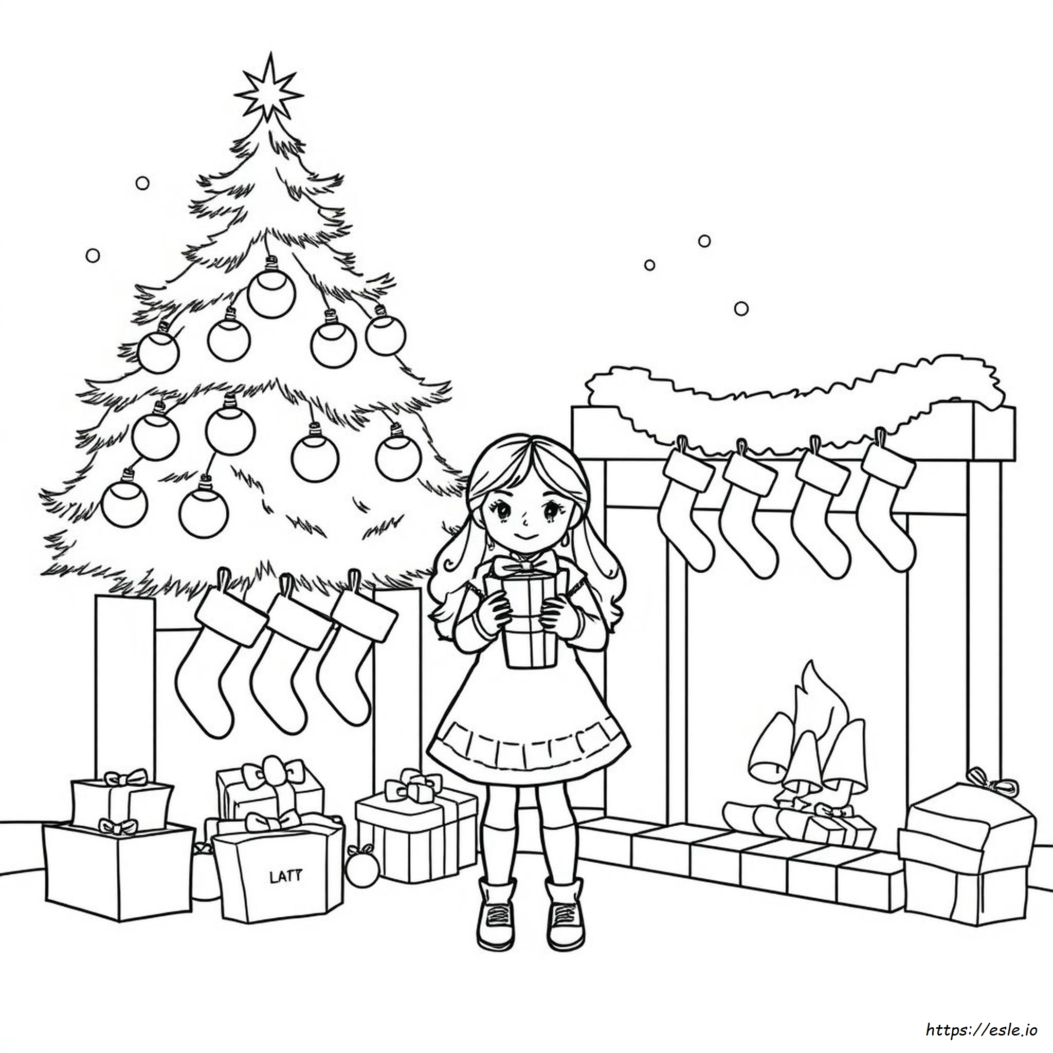 Christmas Coloring Pages For Girls