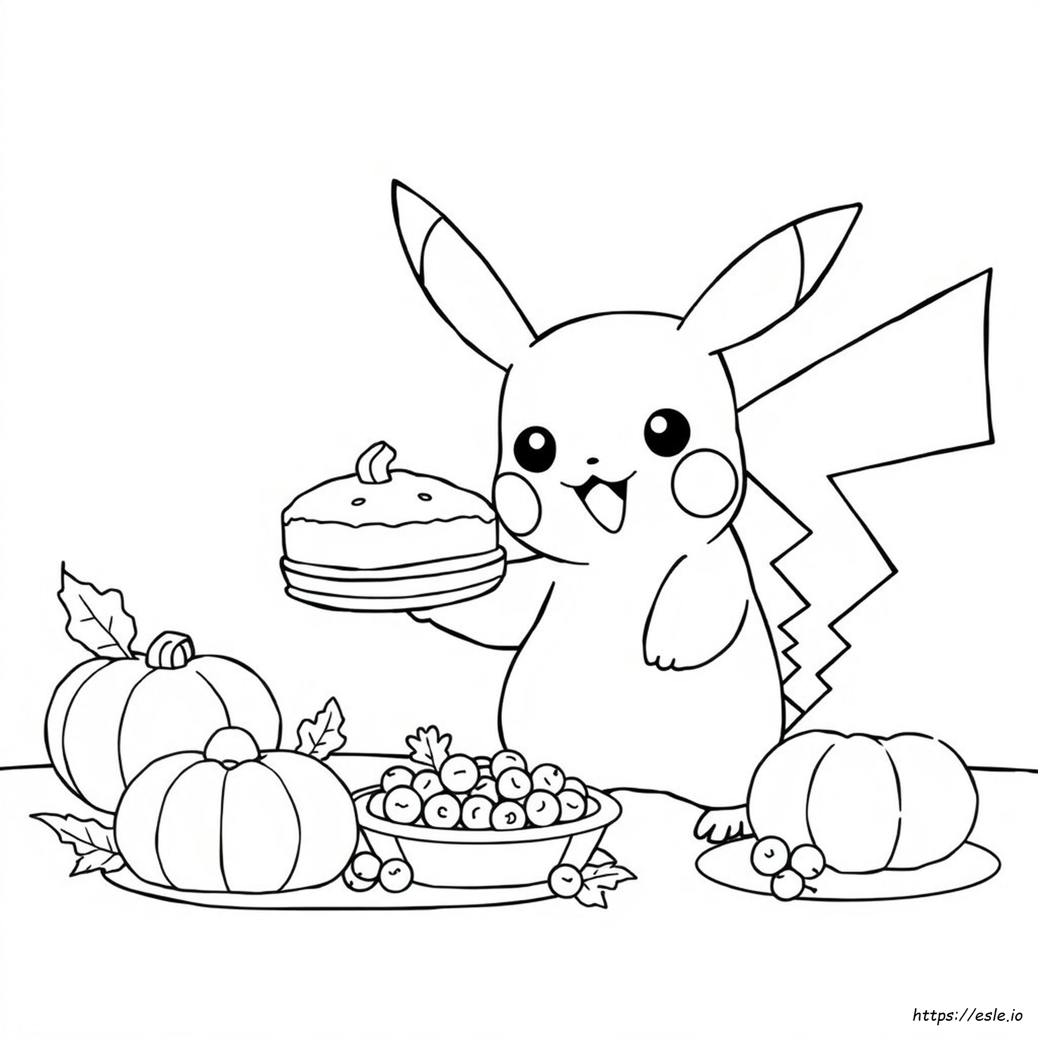 Pokemon Thanksgiving Coloring Pages