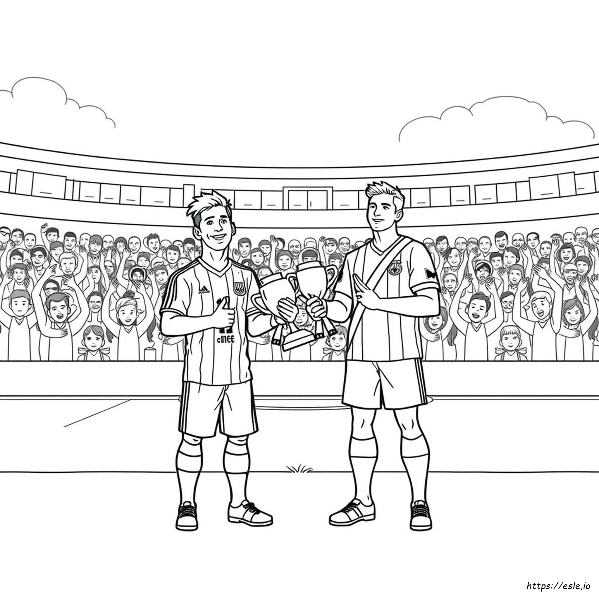 Messi E Ronaldo Da Colorare