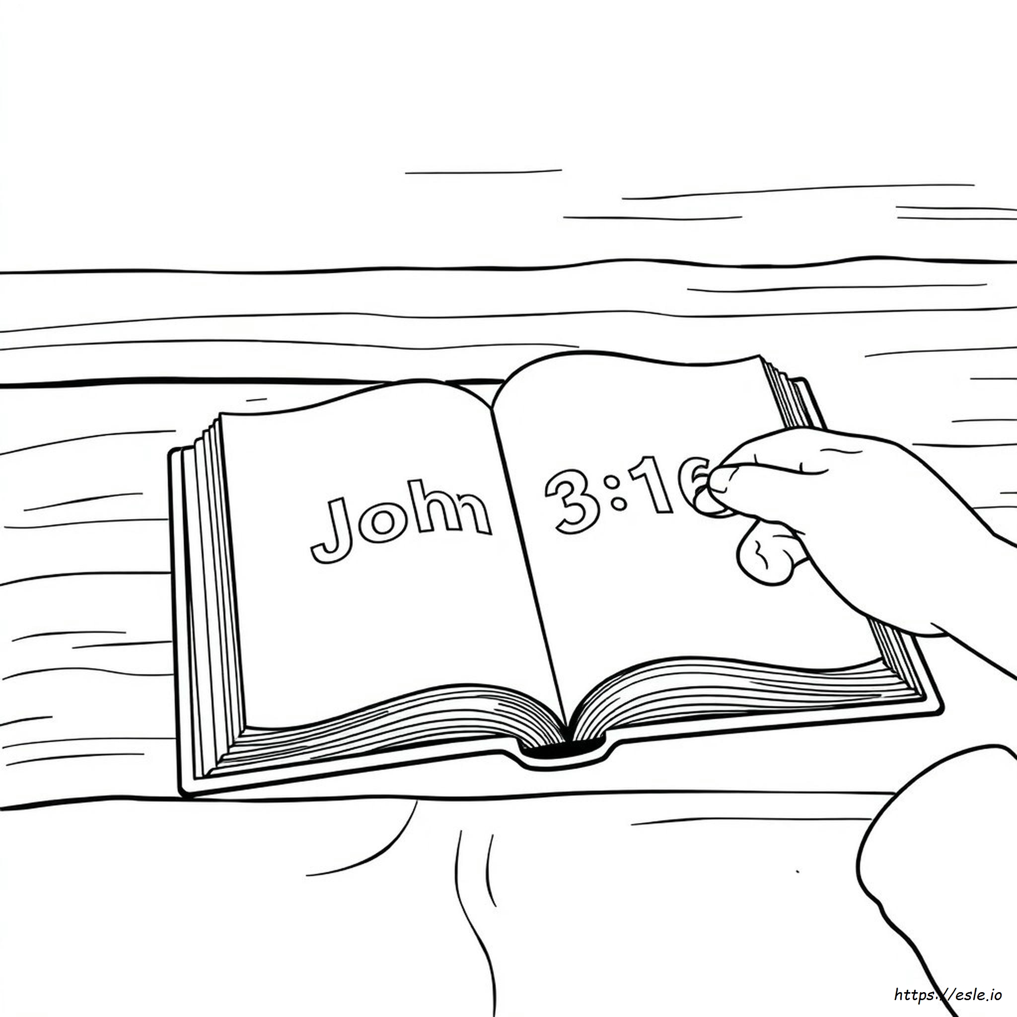 Coloring Page For John 3 16
