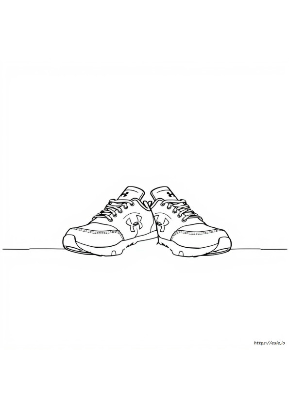 Under Armour Shoes Coloring Pages