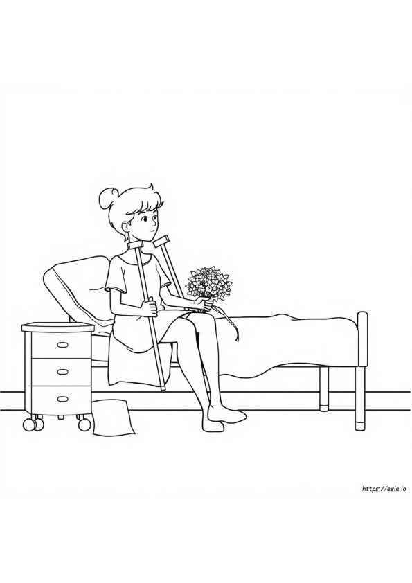Broken Leg Coloring Pages