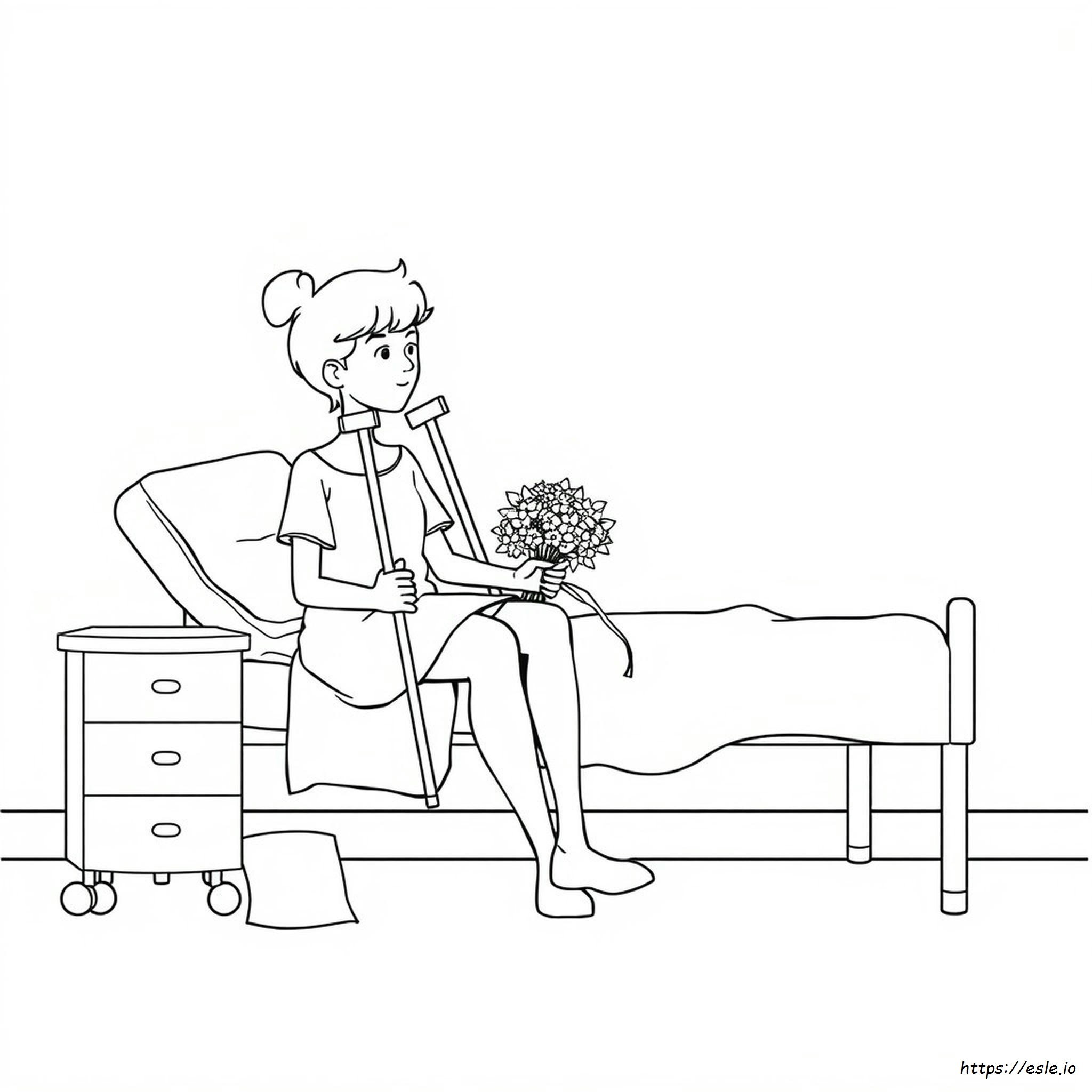 Broken Leg Coloring Pages