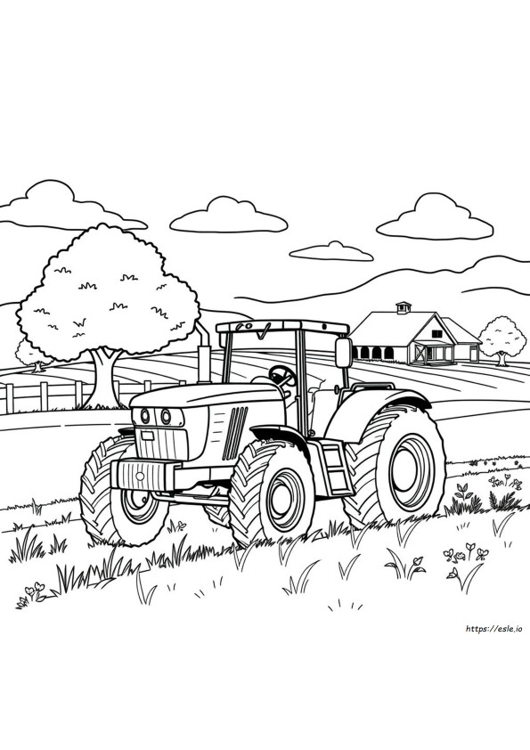 Páginas Para Colorear Fáciles De John Deere
