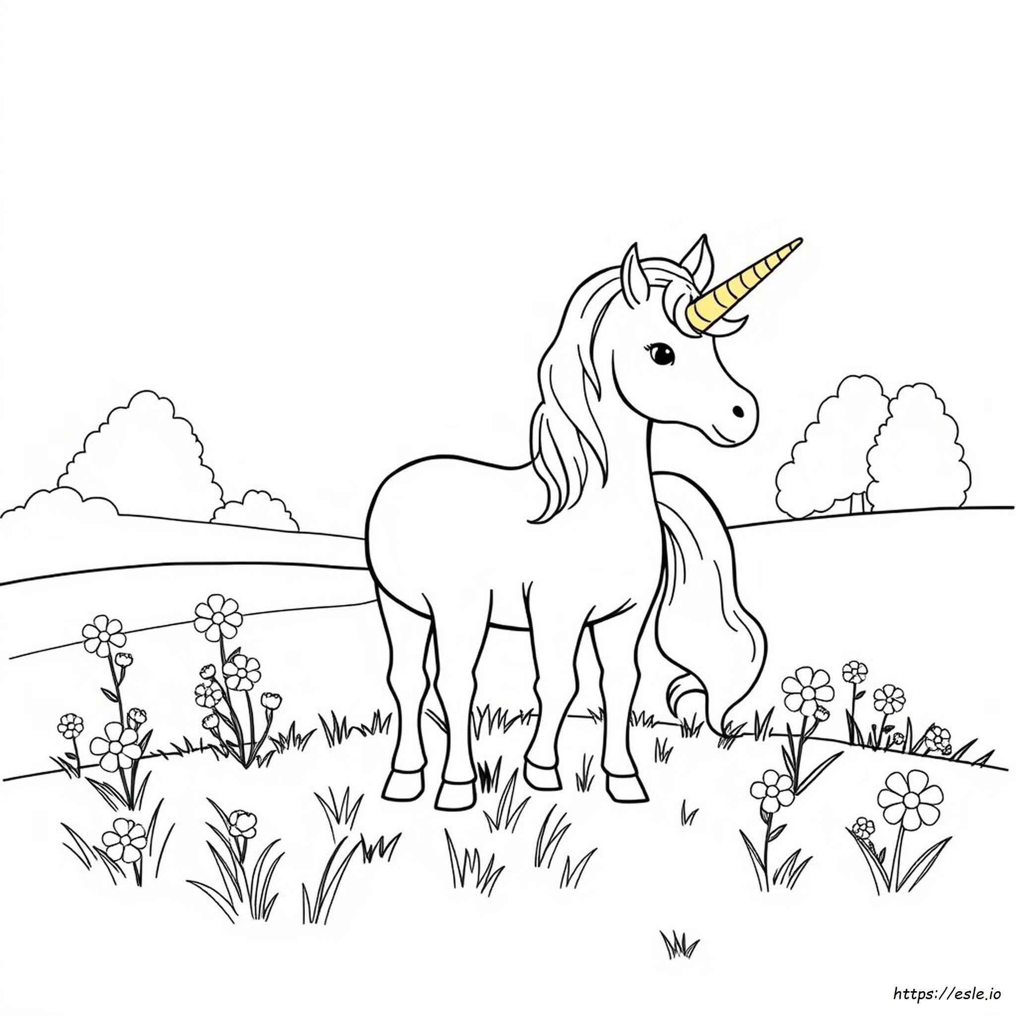 Gambar Mewarnai Kepala Unicorno Untuk Diwarnai