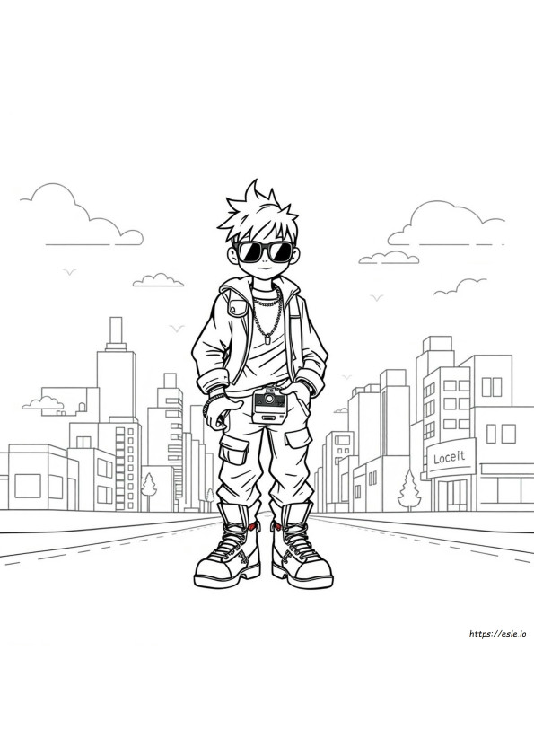 Coloriage Esthétique Y2k À Imprimer