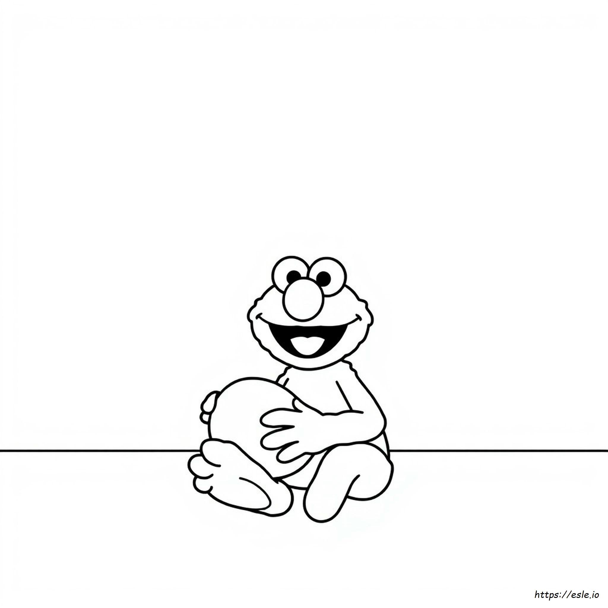 Gambar Mewarnai Elmo Gratis