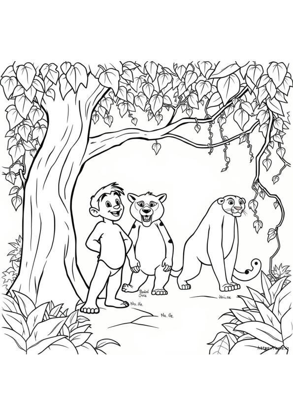 Jungle Book Coloring Sheets