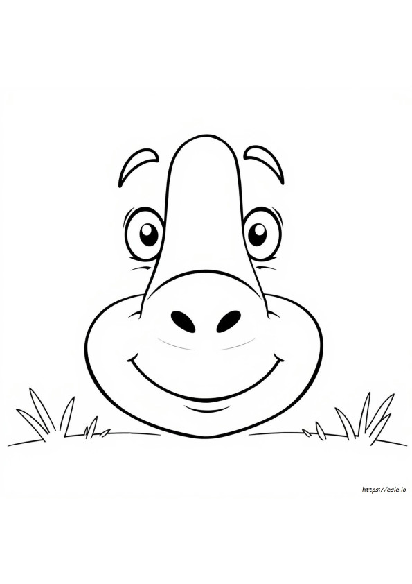 Coloring Page Of A Nose