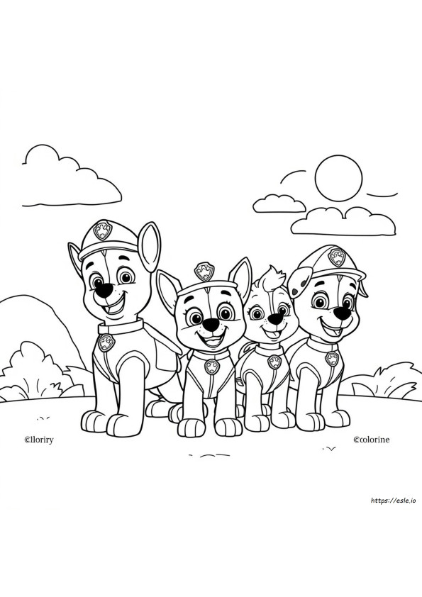Paw Patrol Disegni Da Colorare: Download Gratuito