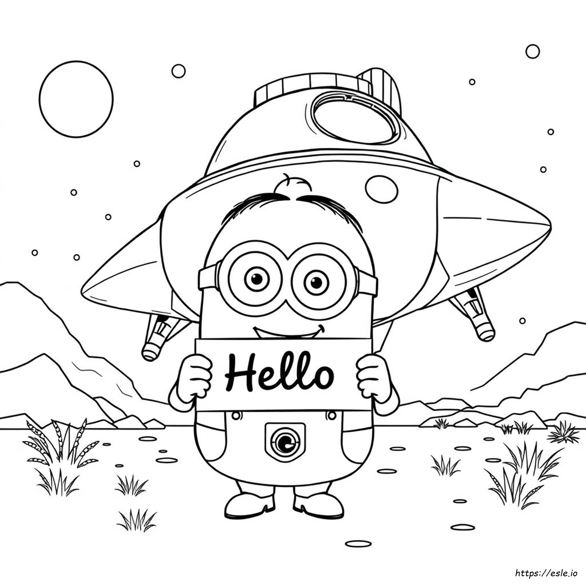 Kevin Minion Coloring Pages