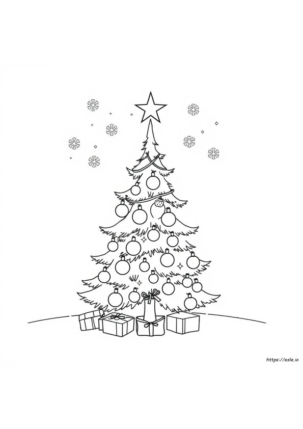 クリスマスの塗り絵