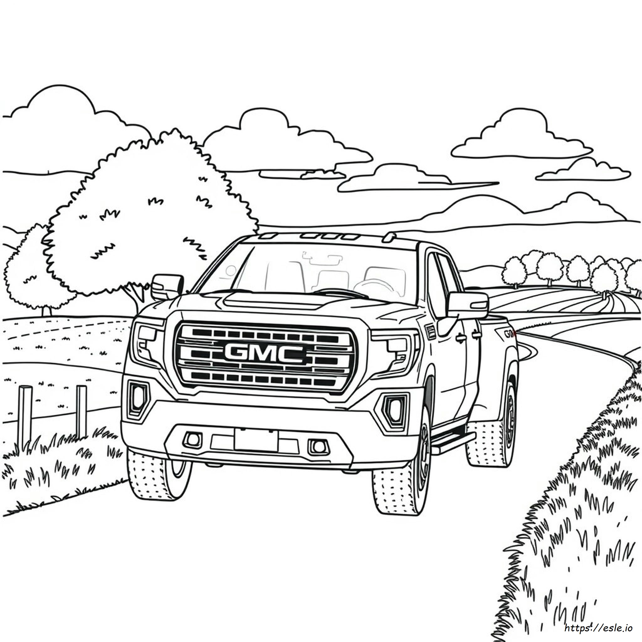 Printable Gmc Truck Coloring Pages