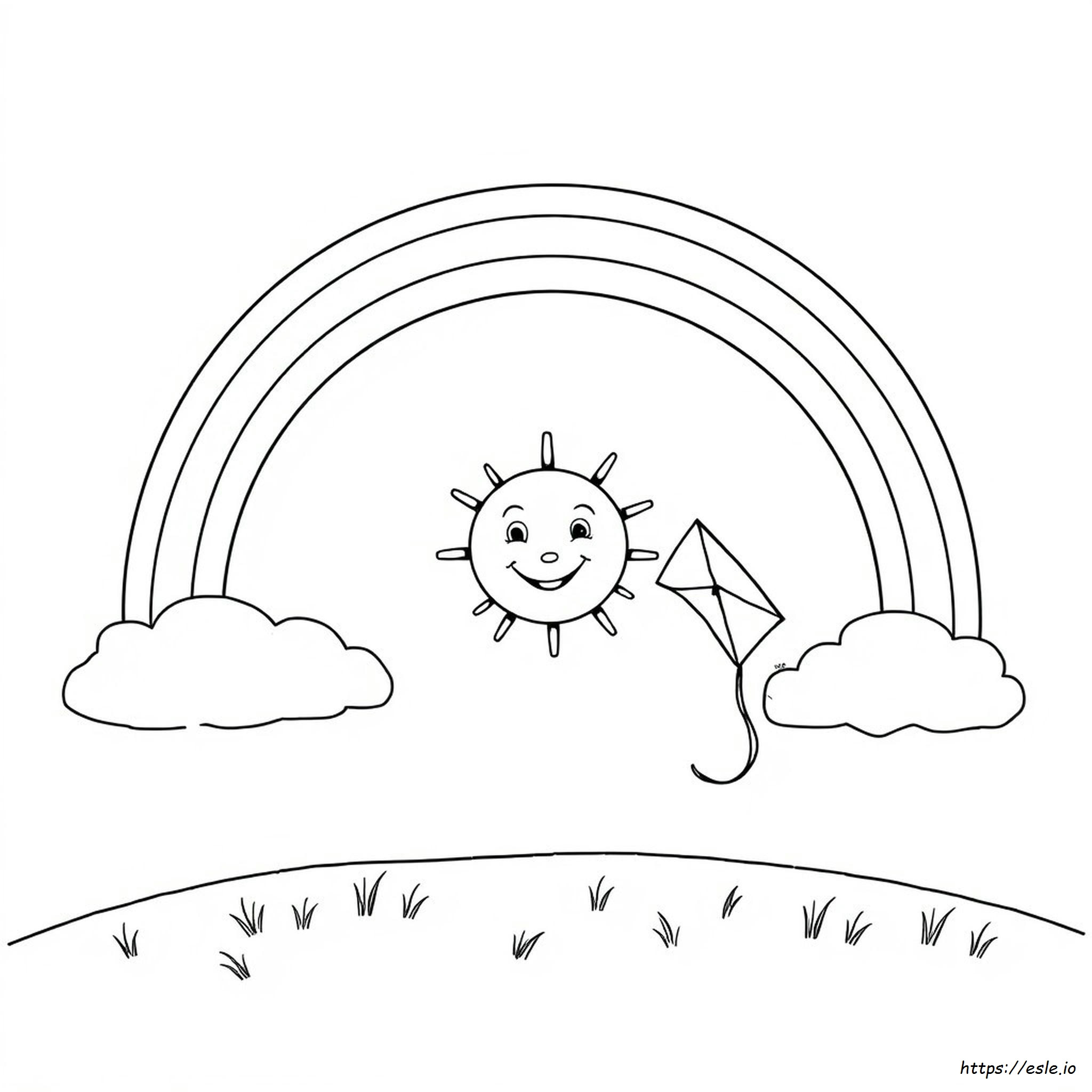Kids Coloring Pages Rainbow