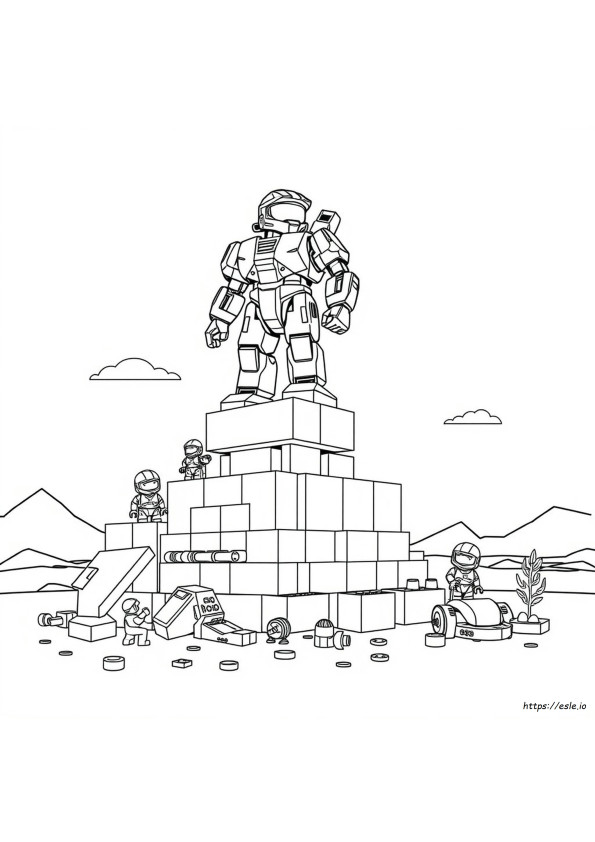 Páginas Para Colorear De Halo Mega Bloks