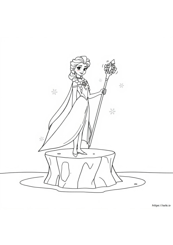 Frozen Fever Elsa Coloring Pages