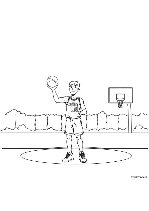 Printable Drawing Justin Jefferson Coloring Page