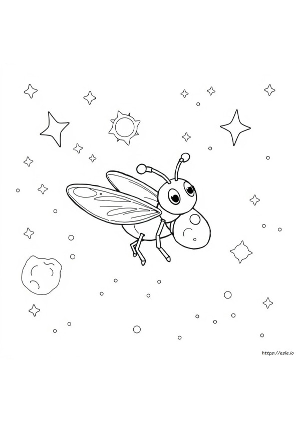 Cosmo Bug Coloring Page