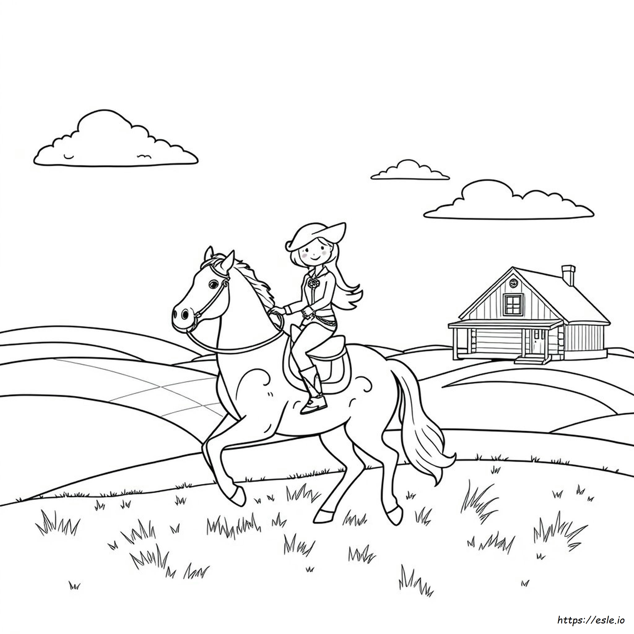 Cowgirl Coloring Pages Printable