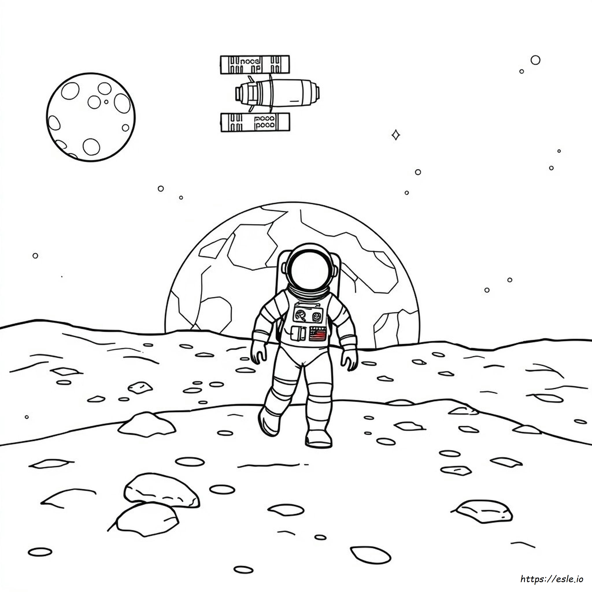 Astronot Gambar Mewarnai Pdf