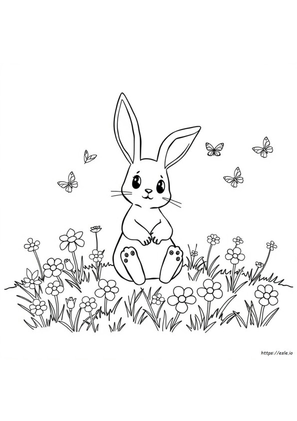 Spring Bonnie Coloring Page