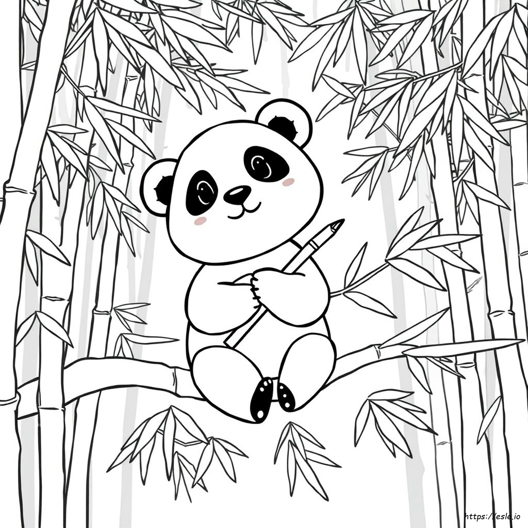 Panda Emoji Ausmalbild zum Ausdrucken