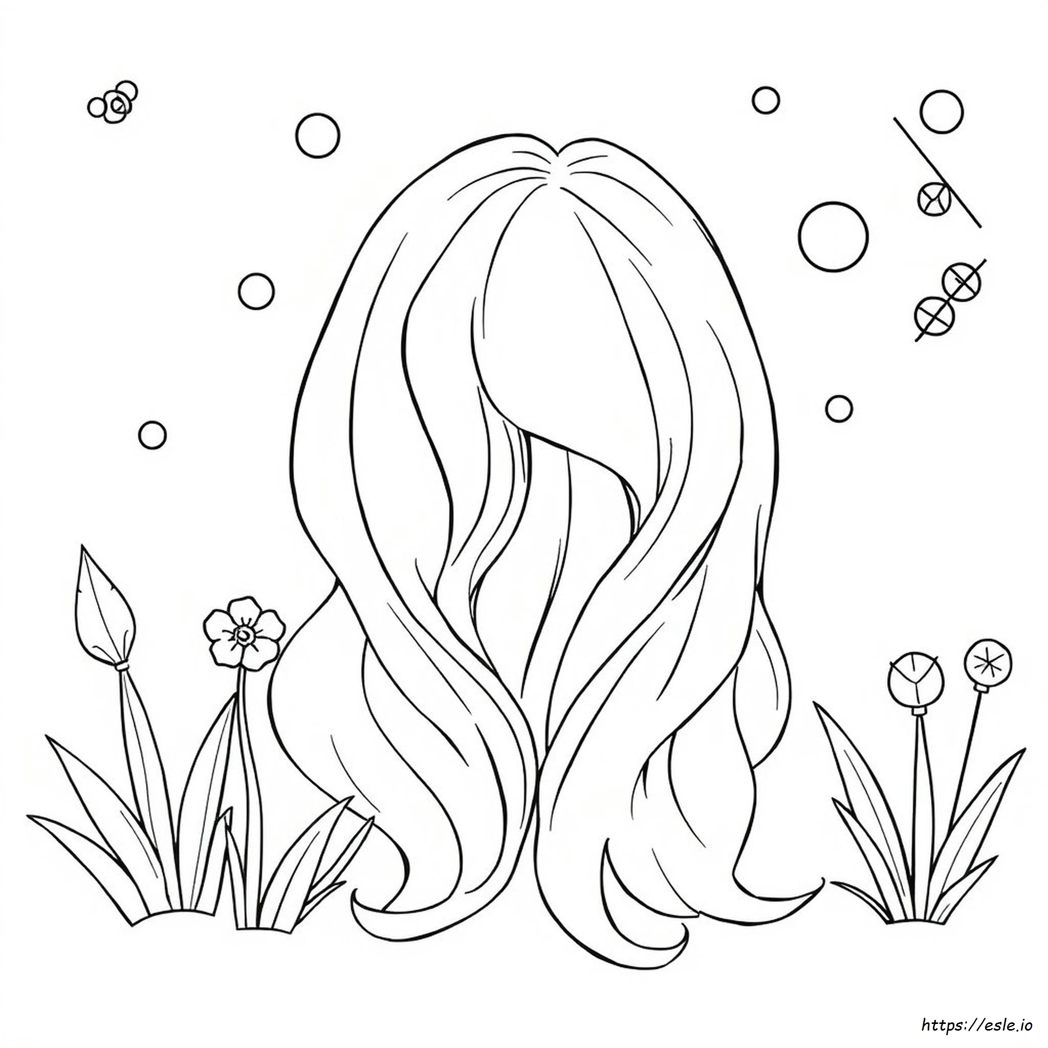 Gambar Mewarnai Babylights Rambut Gratis