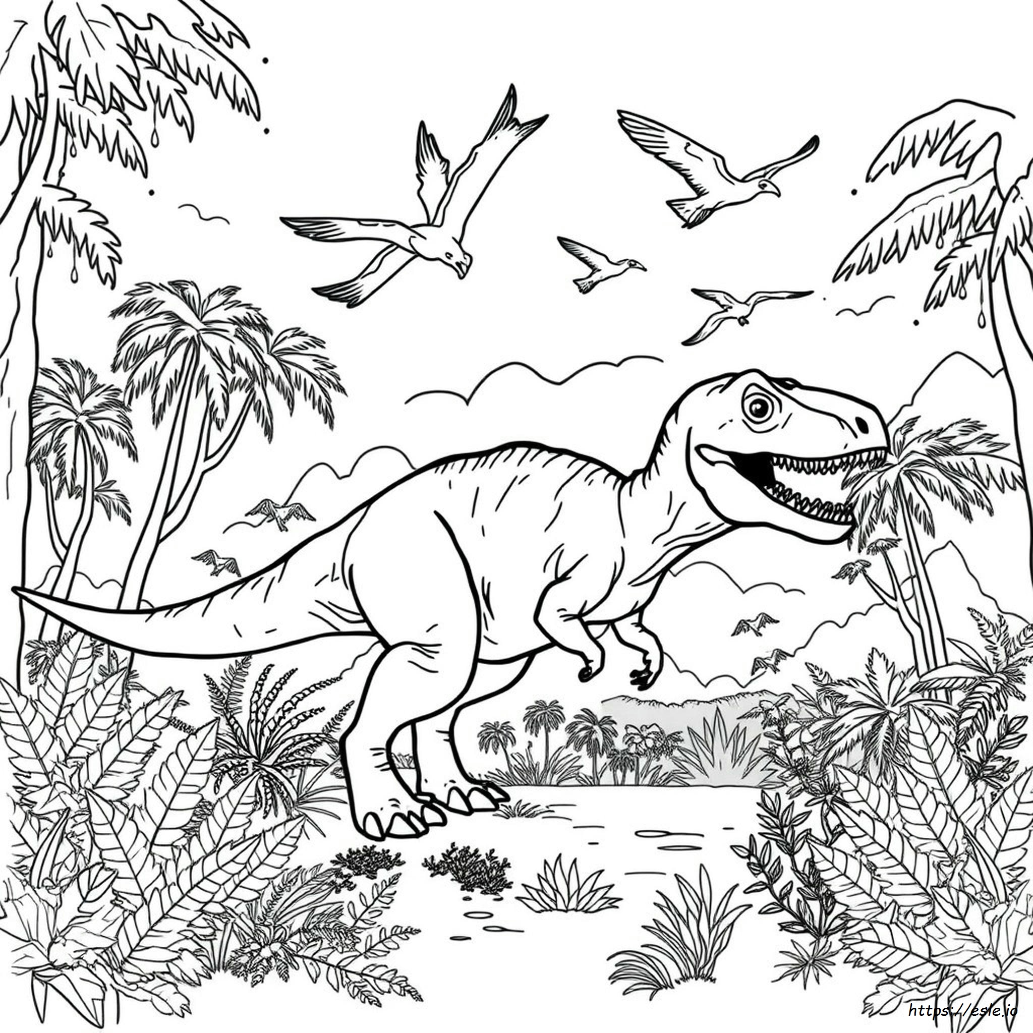 Printable Jurassic World Dinosaur Coloring Pages