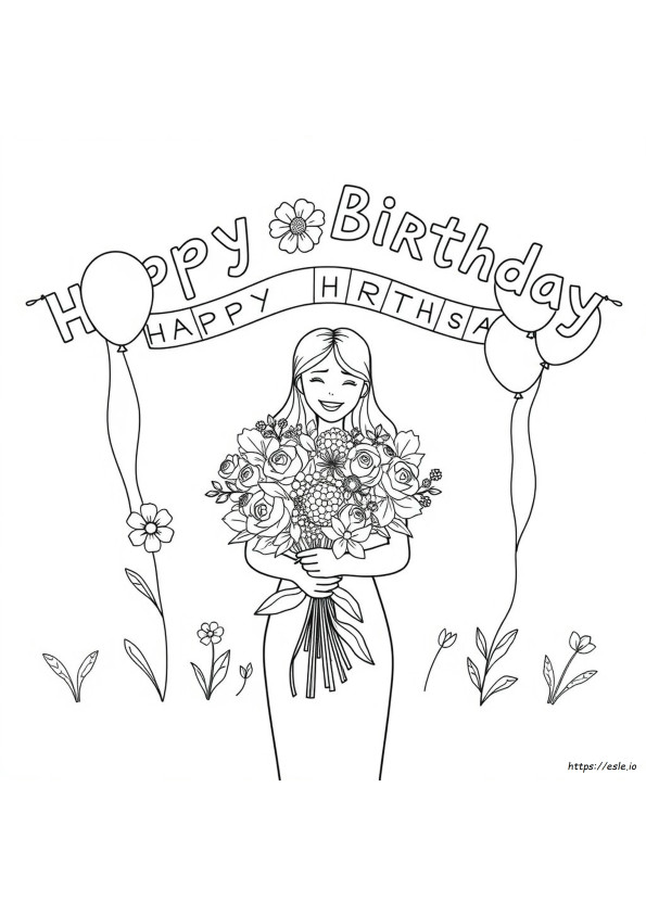 Mom Birthday Coloring Pages Printable
