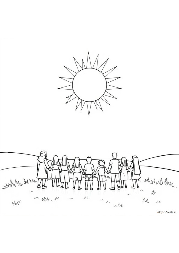 Die Sonne Stand Still Ausmalbilder
