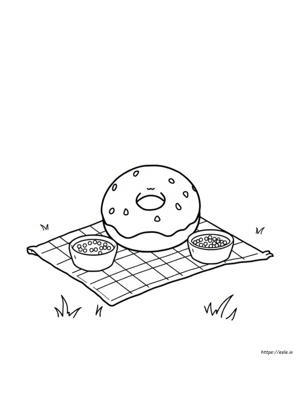 Cibo Kawaii Semplice E Carino Da Colorare E Stampare
