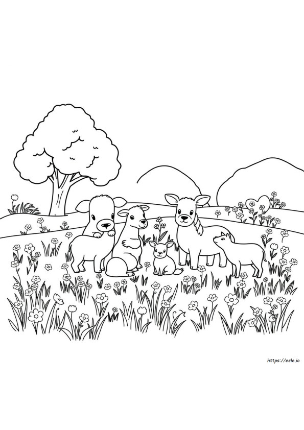Coloring Book Pages Of Animals