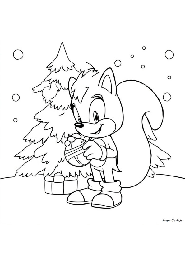 Sonic Christmas Coloring