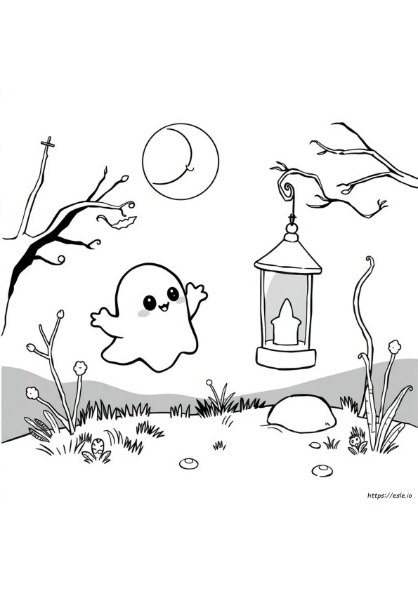 Desenhos Kawaii Assustadores Para Colorir