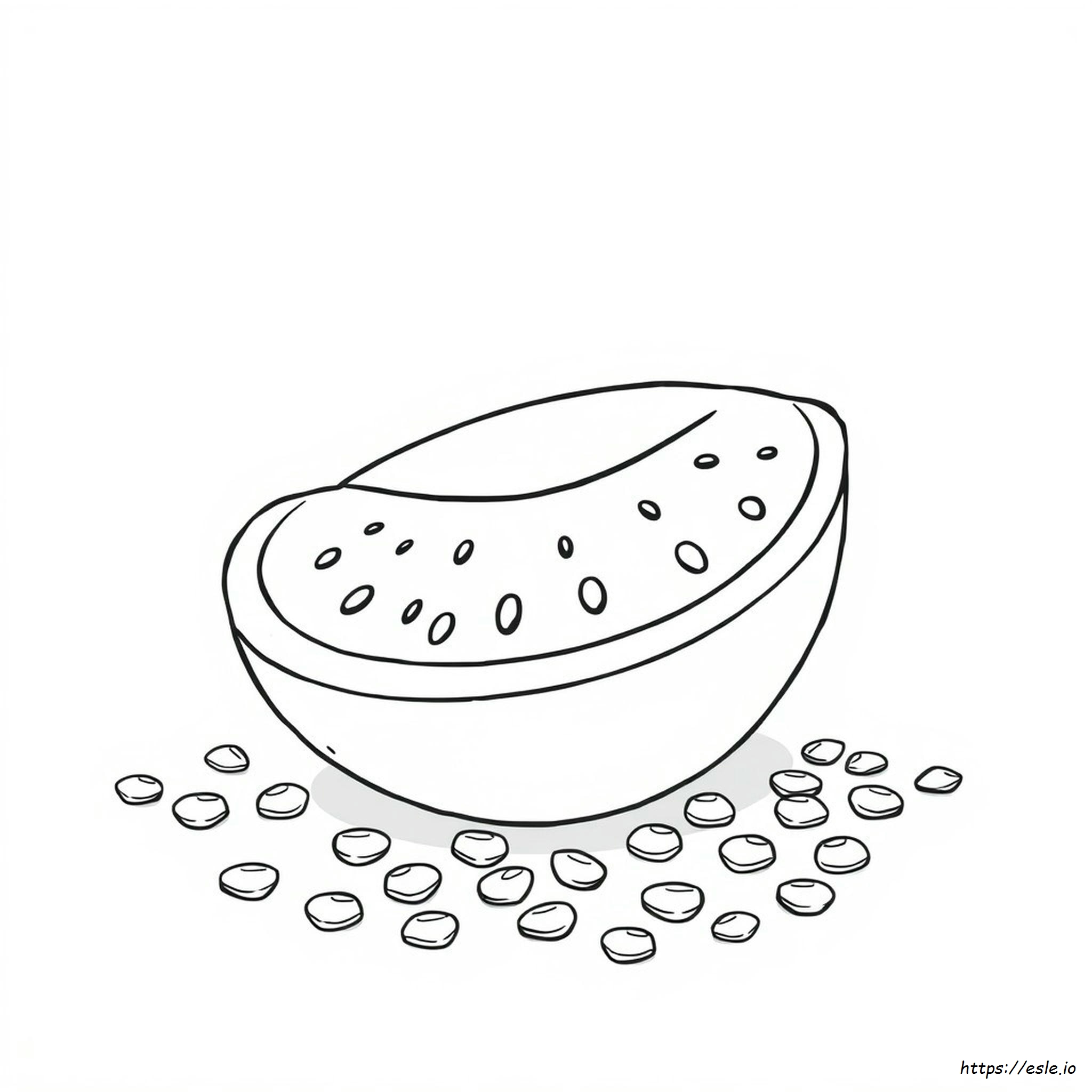 Watermelon Seeds Coloring Pages