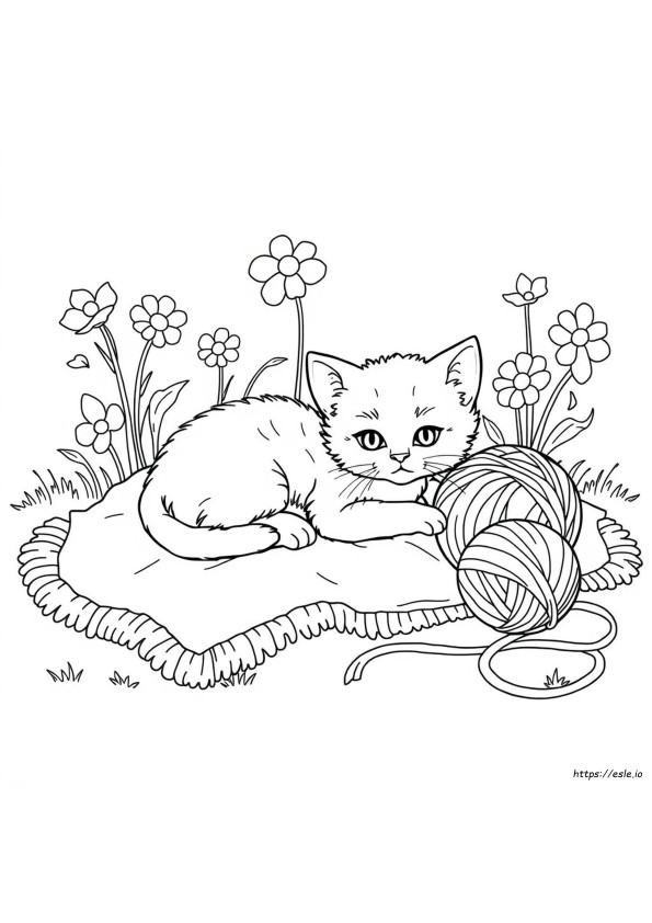 Kedi Yavruları Boyama Sayfaları