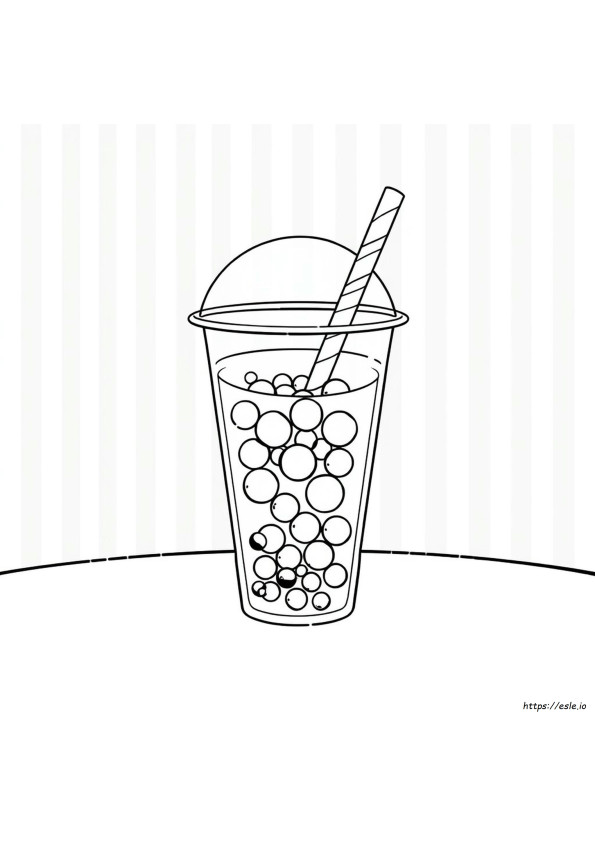 Kolorowanki Bubble Tea Do Druku