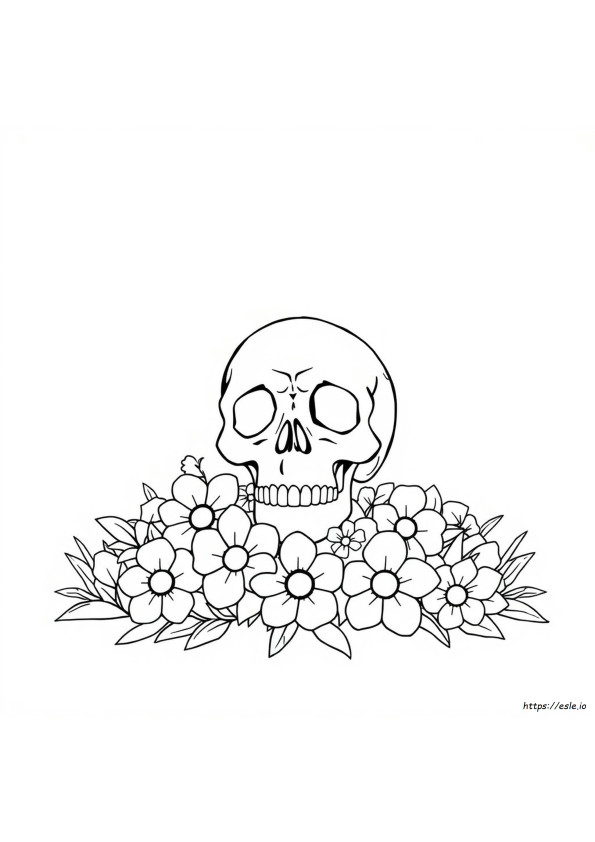 Skull Coloring Pages For Girls