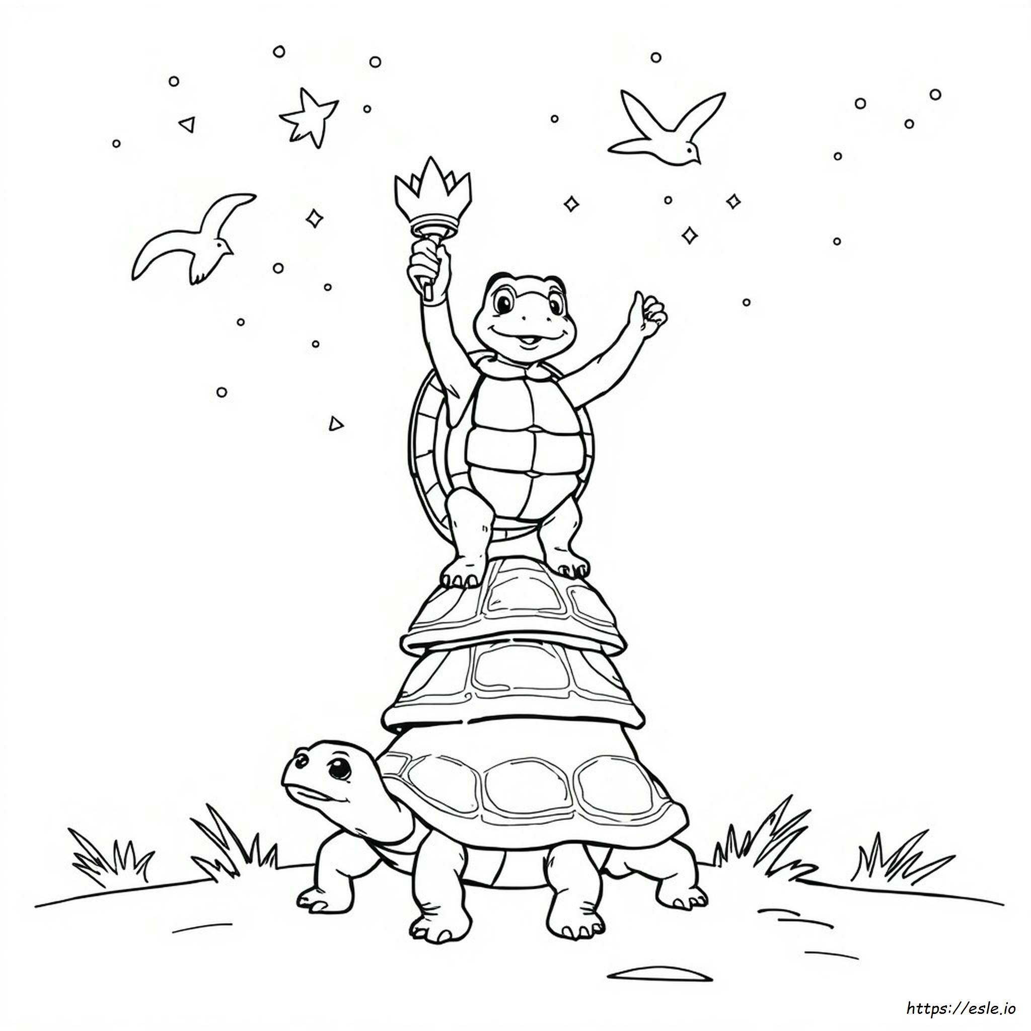 Yertle Si Kura-Kura Gambar Mewarnai