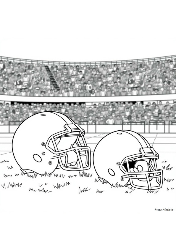 Coloring Pictures Of Football Helmets