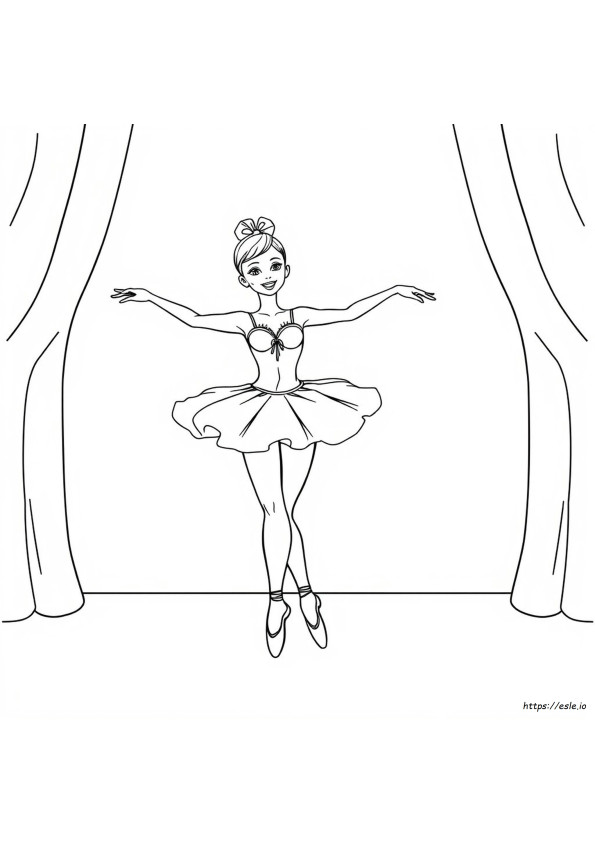 Ballerina For Coloring