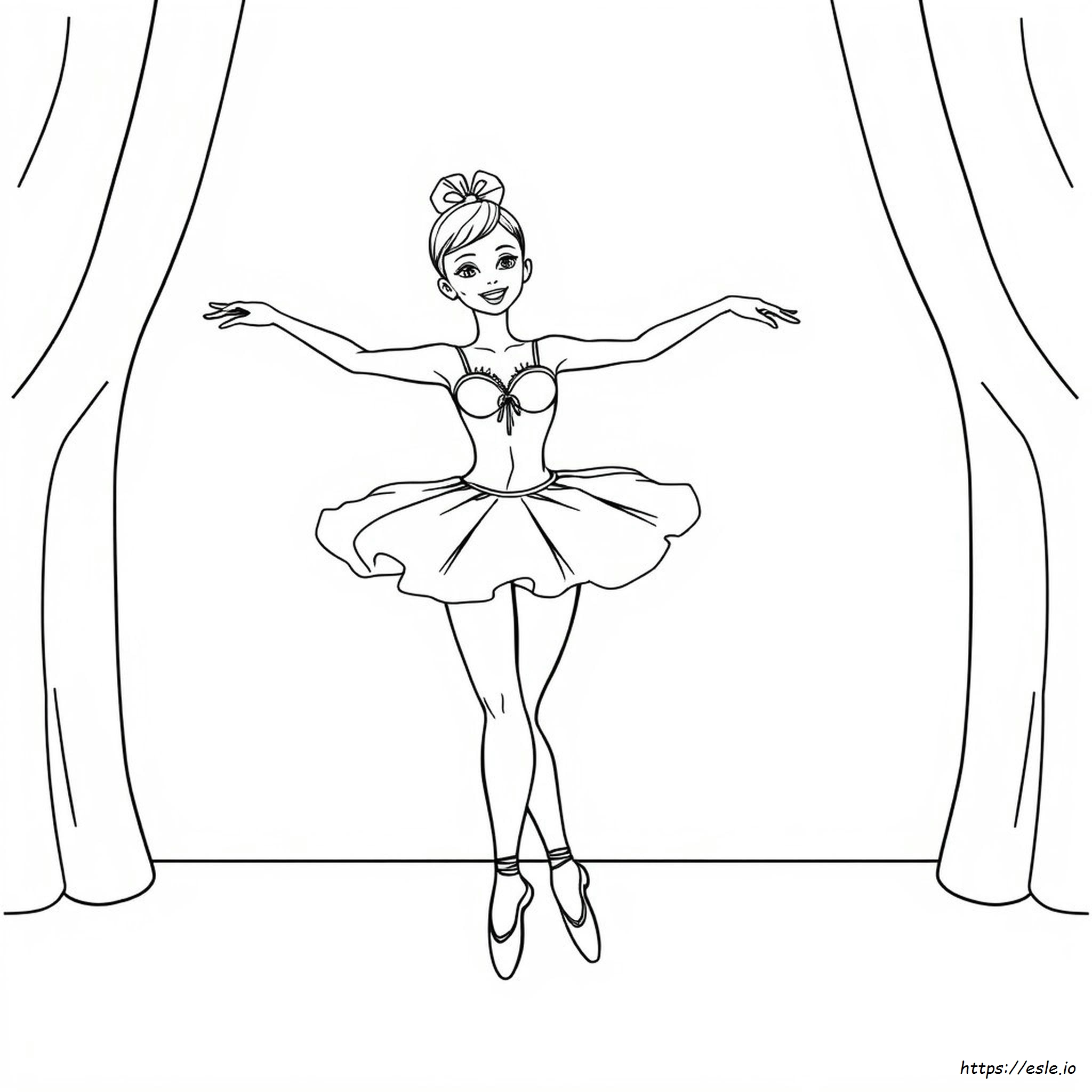 Gambar Mewarnai Penari Balerina