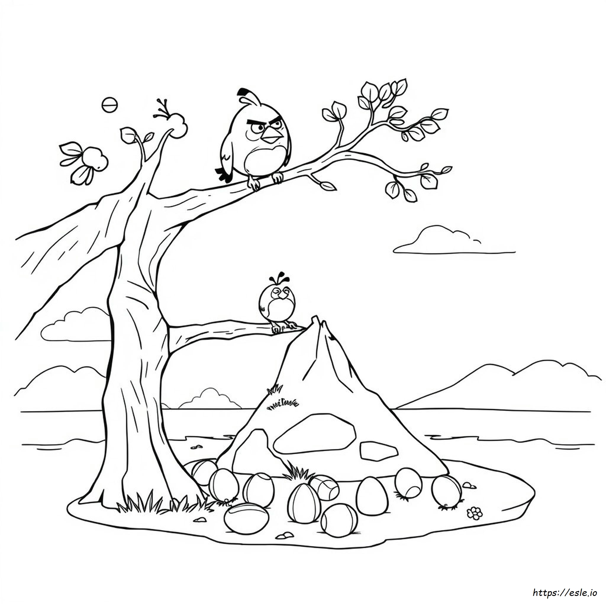 Angry Birds Go Coloring Page