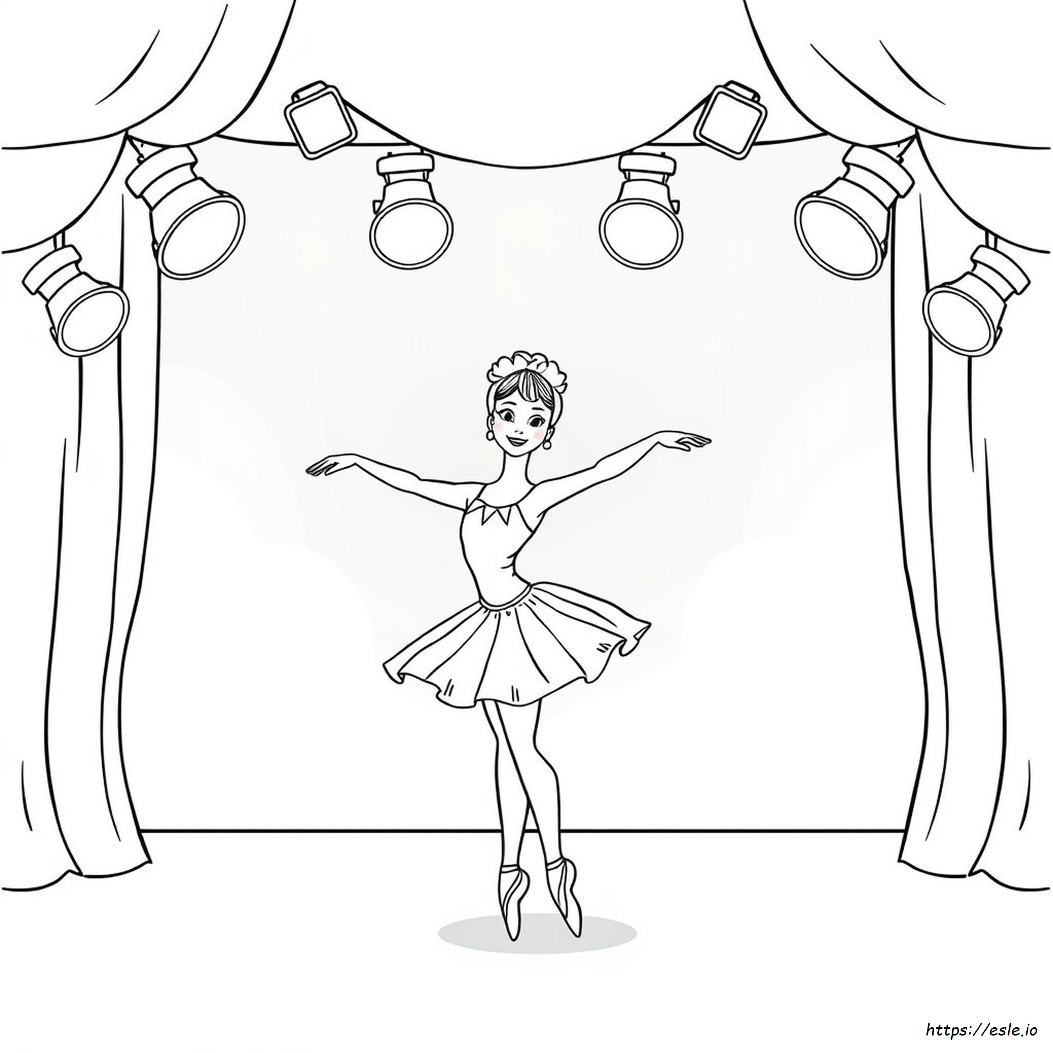 Ballet Ballerina Coloring Pages
