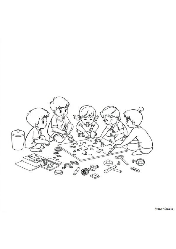 Teamwork Coloring Sheets