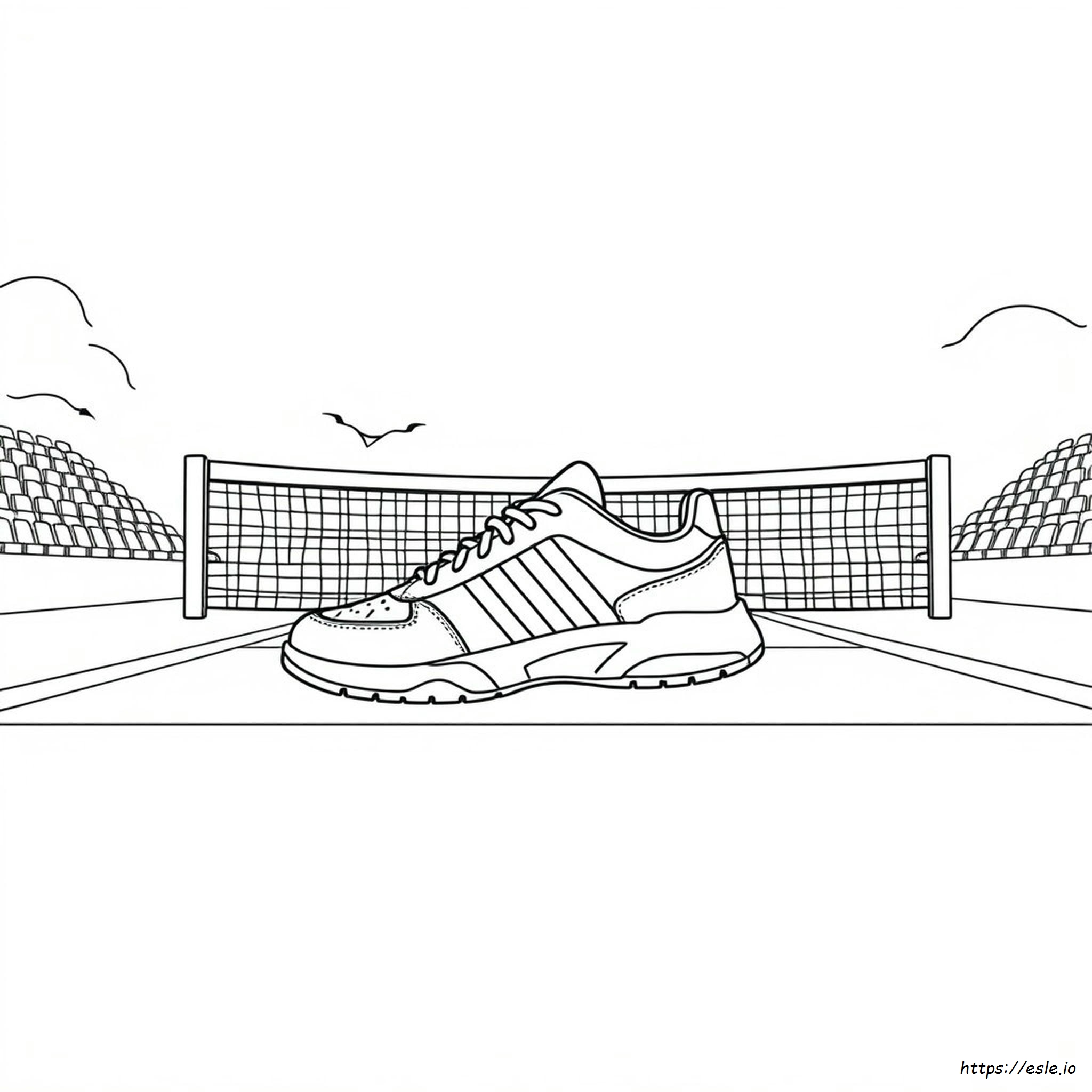 Printable Tennis Shoe Coloring Pages