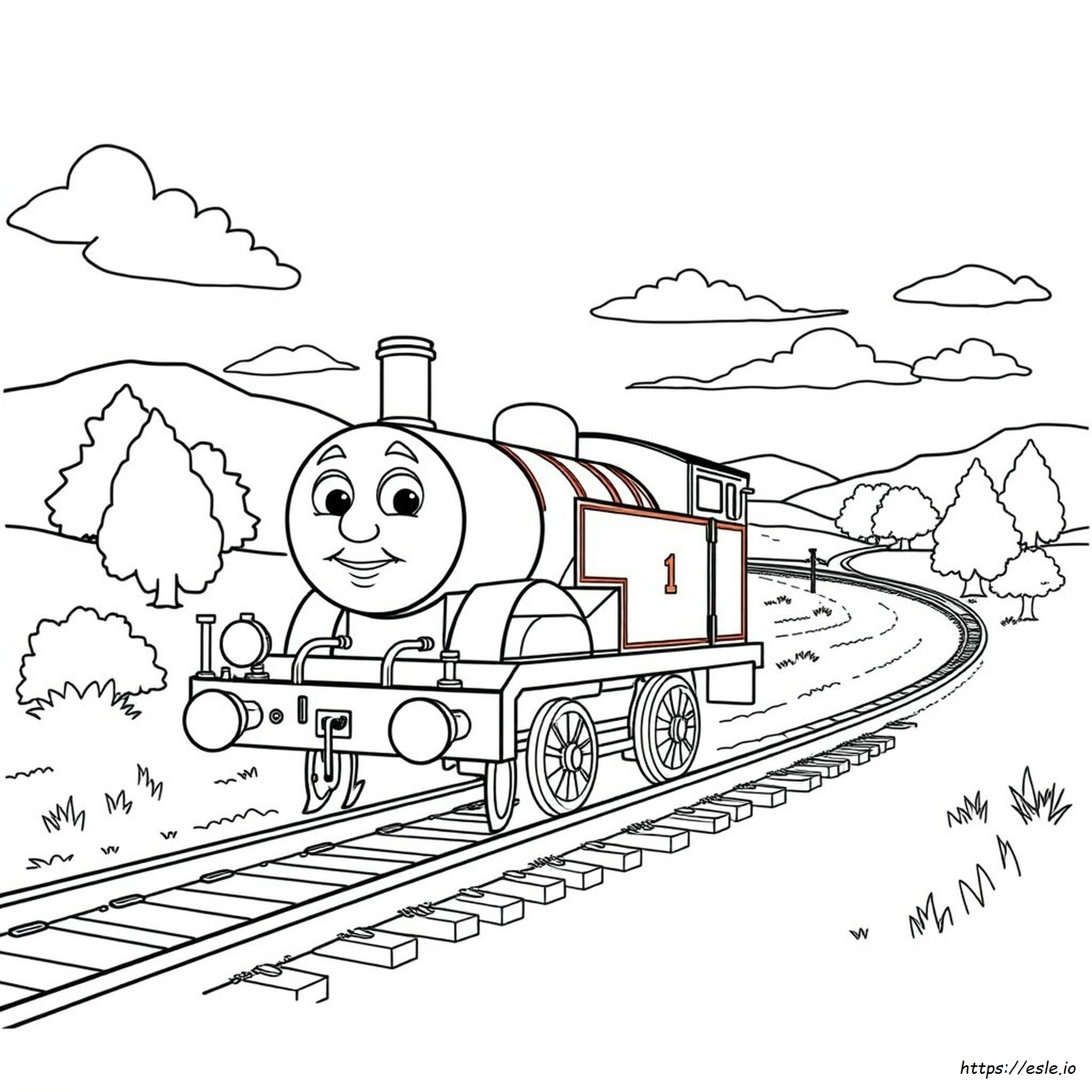 Thomas The Tank Coloring Pages Free