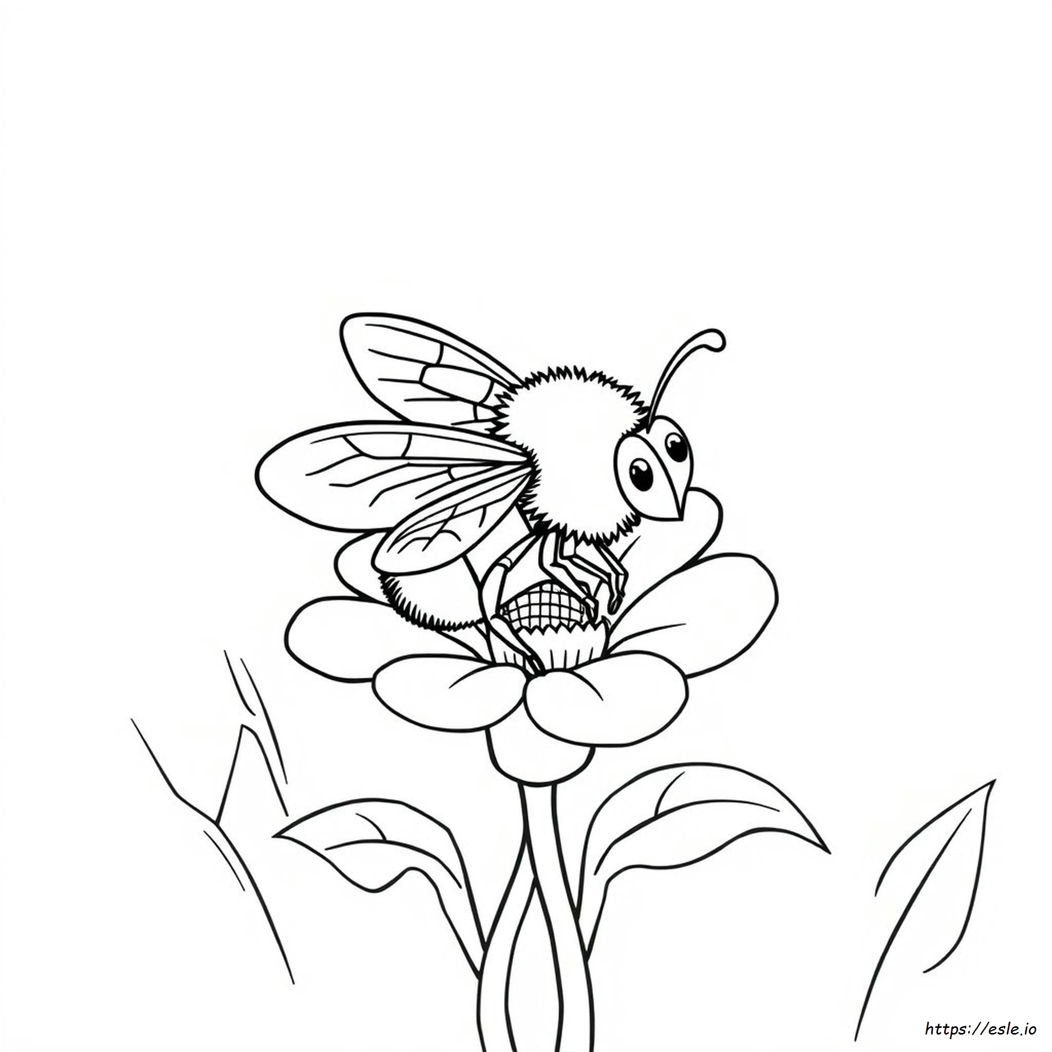 Free Printable Bumble Bee Coloring Page