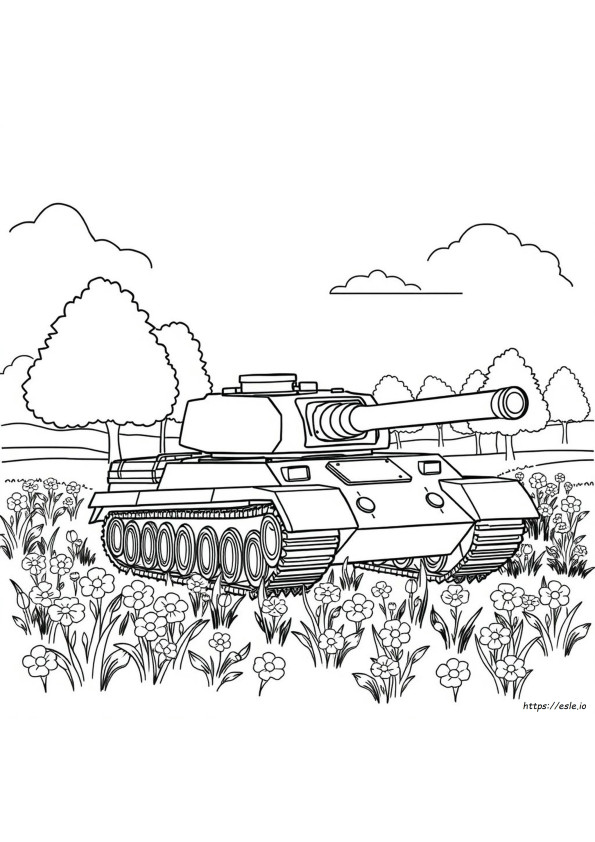 Free Coloring Pages Of Tanks