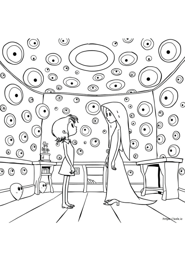 Printable Coraline Other Mother Coloring Pages